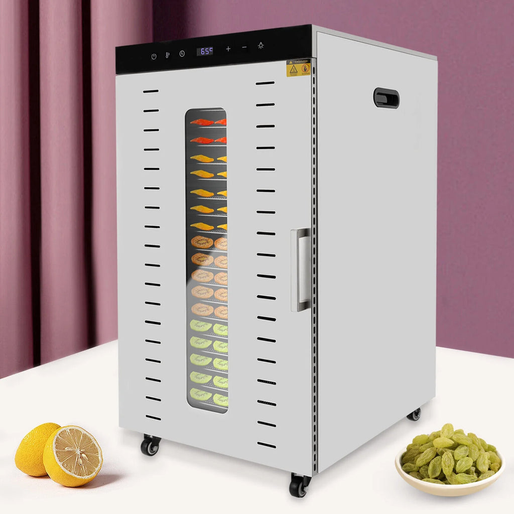 1700W Electric Food Dehydrator with Temperature Control 20 Stainless Steel Trays V663754