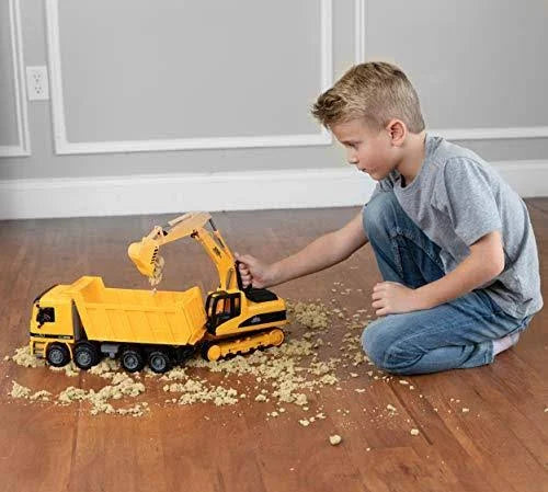 Excavator & Dump Truck Toy Set of 2 G660