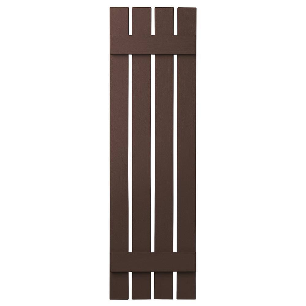 Terra Brown 47x22 H x 16x22 W Board and Batten Shutter E74929
