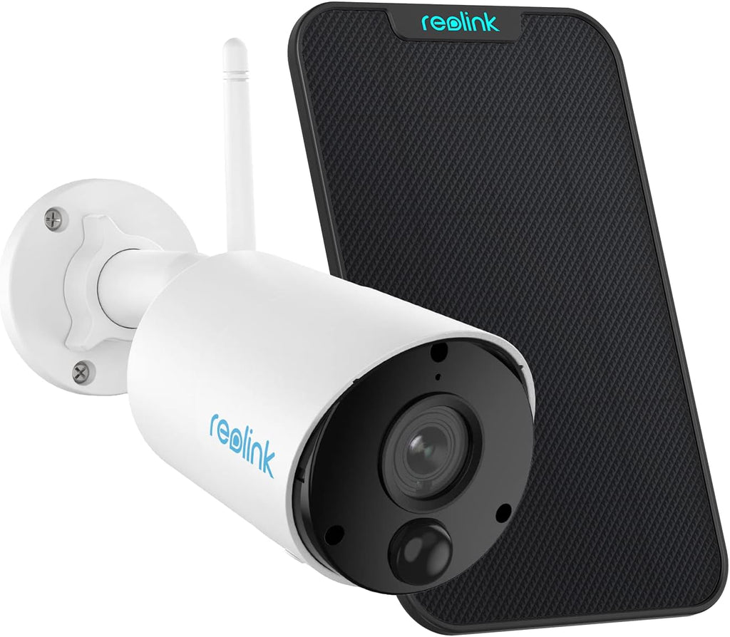 Solar WiFi Camera Security Outdoor, 100% Wire-Free, Battery Powered, 1080p, 2-Way Talk, Night Vision, PIR Motion Detection N254134