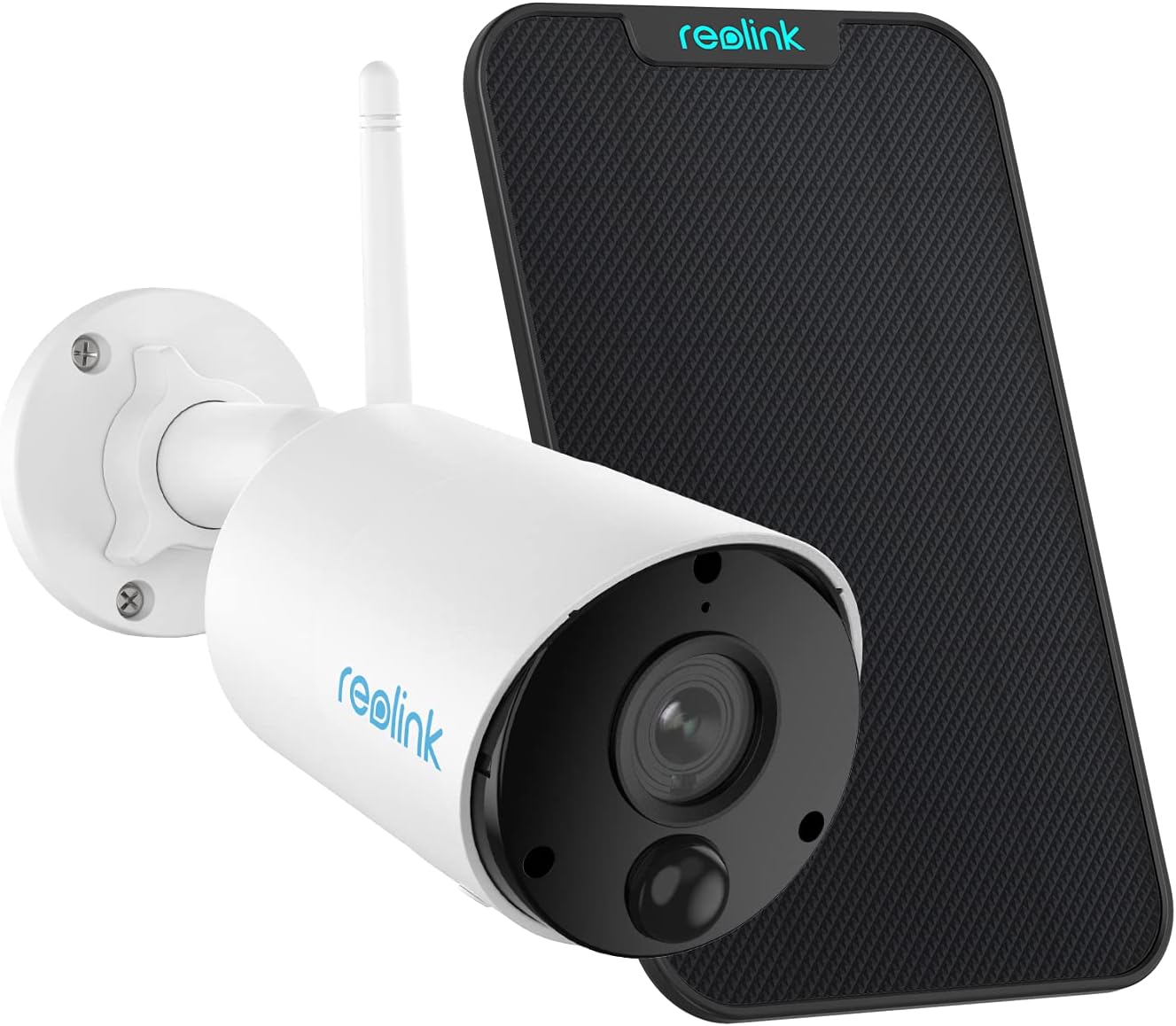 Solar WiFi Camera Security Outdoor, 100% Wire-Free, Battery Powered, 1080p, 2-Way Talk, Night Vision, PIR Motion Detection N254134
