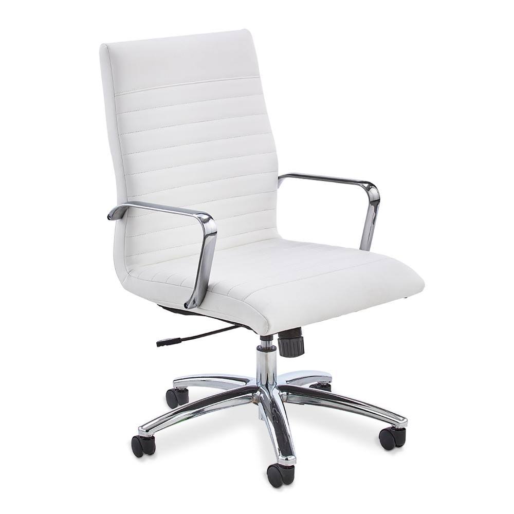 Snow White Polyurethane High Back Office Chair C130311