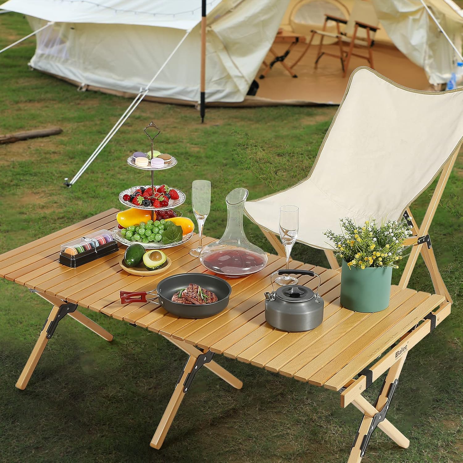 Foldable Wooden Picnic Table with Carry Bag T6182
