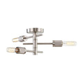 Satin Nickel 3 Light Semi-Flush Mount T1116