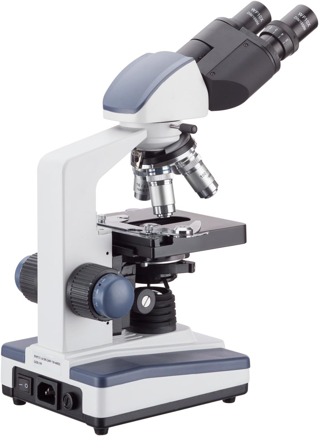 Binocular Compound Microscope, 40X-2000X Magnification, LED Illumination A1421