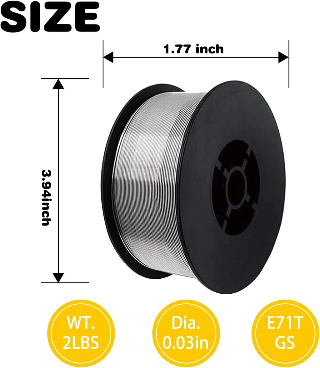 Flux Core Welding Wire .030 Mild Steel 4-Pound Spool Pack of 2 R6083