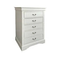 White 5 Drawer Chest E63734