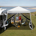 Pop-Up Canopy with Mesh Sidewalls - 10 x 10 Feet - UPF 50+ M841
