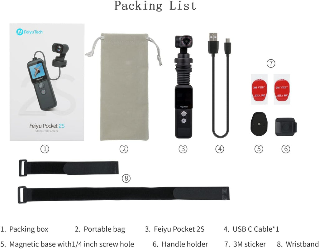4K Video Action Camera with 3-Axis Gimbal Stabilized T1447