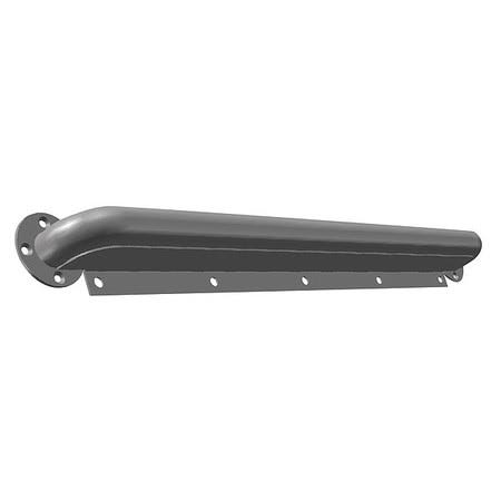 Ligature Resistant Grab Bar, 18 in, Silver L1732