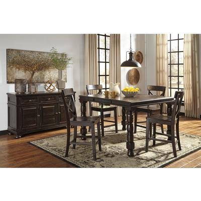 Dark Brown Barstool Set of 2 B671