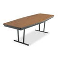 Walnut/Black Folding Conference Table 96W x 36D x 30H P866