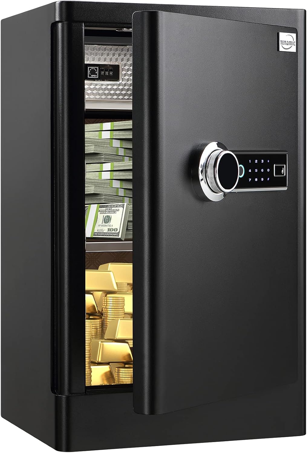 Fingerprint Safe Box with Touch Screen Keypad V9018
