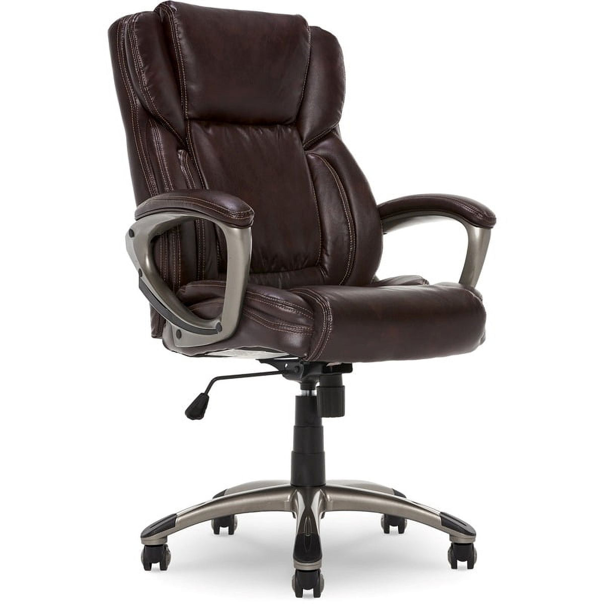 Brown Faux Leather Executive Office Chair Z404