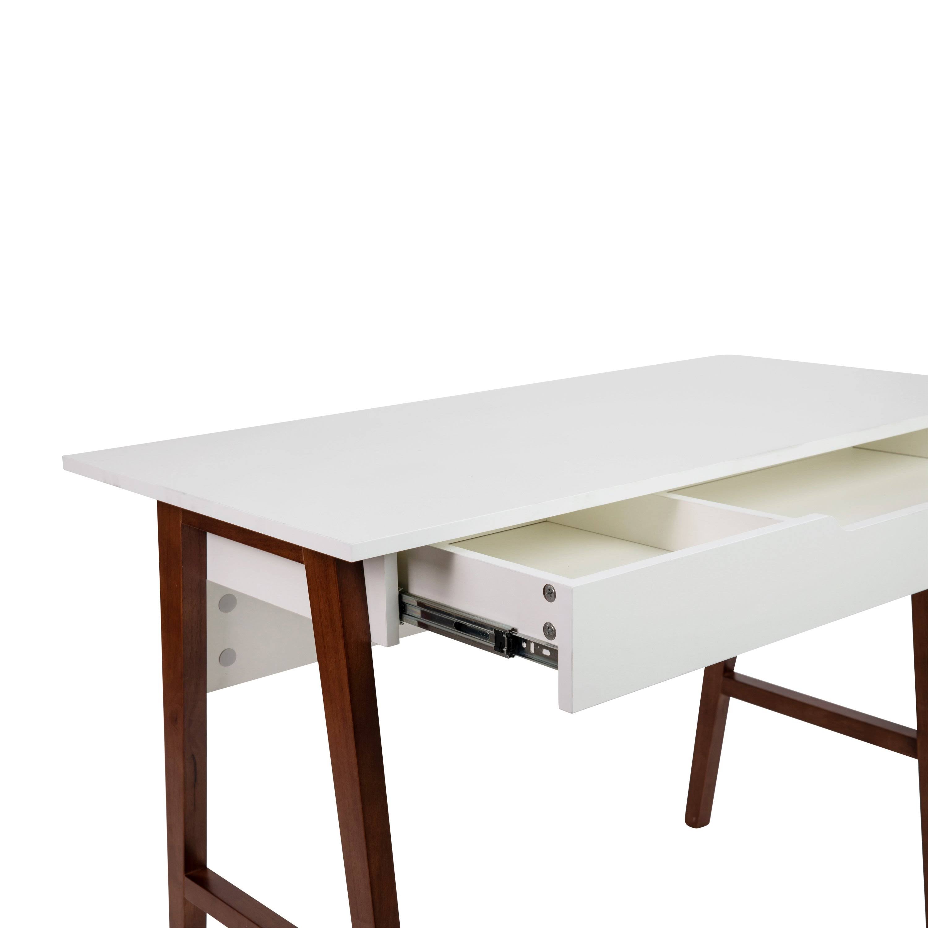 Black Writing Computer Desk with Drawer H95418
