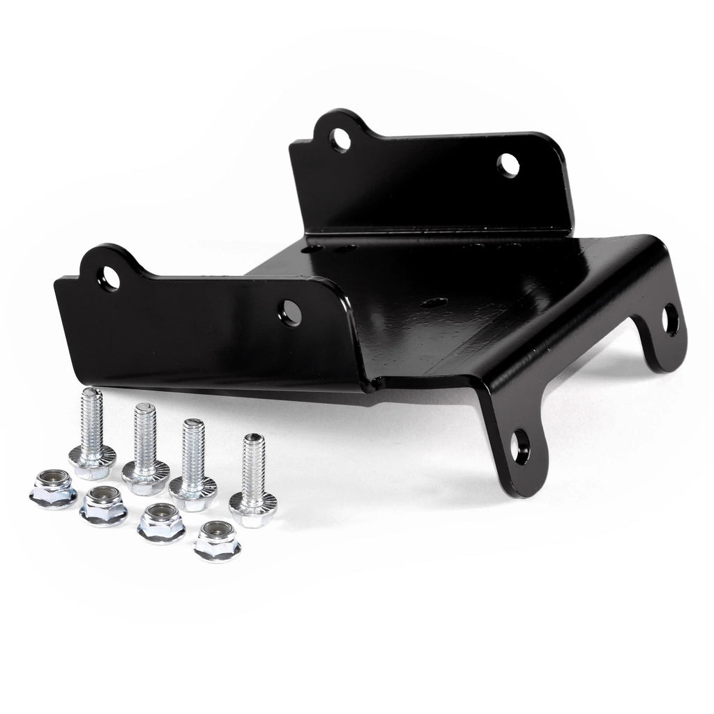 Heavy-Duty ATV Winch Mount Bracket Powder Coated Steel D77280