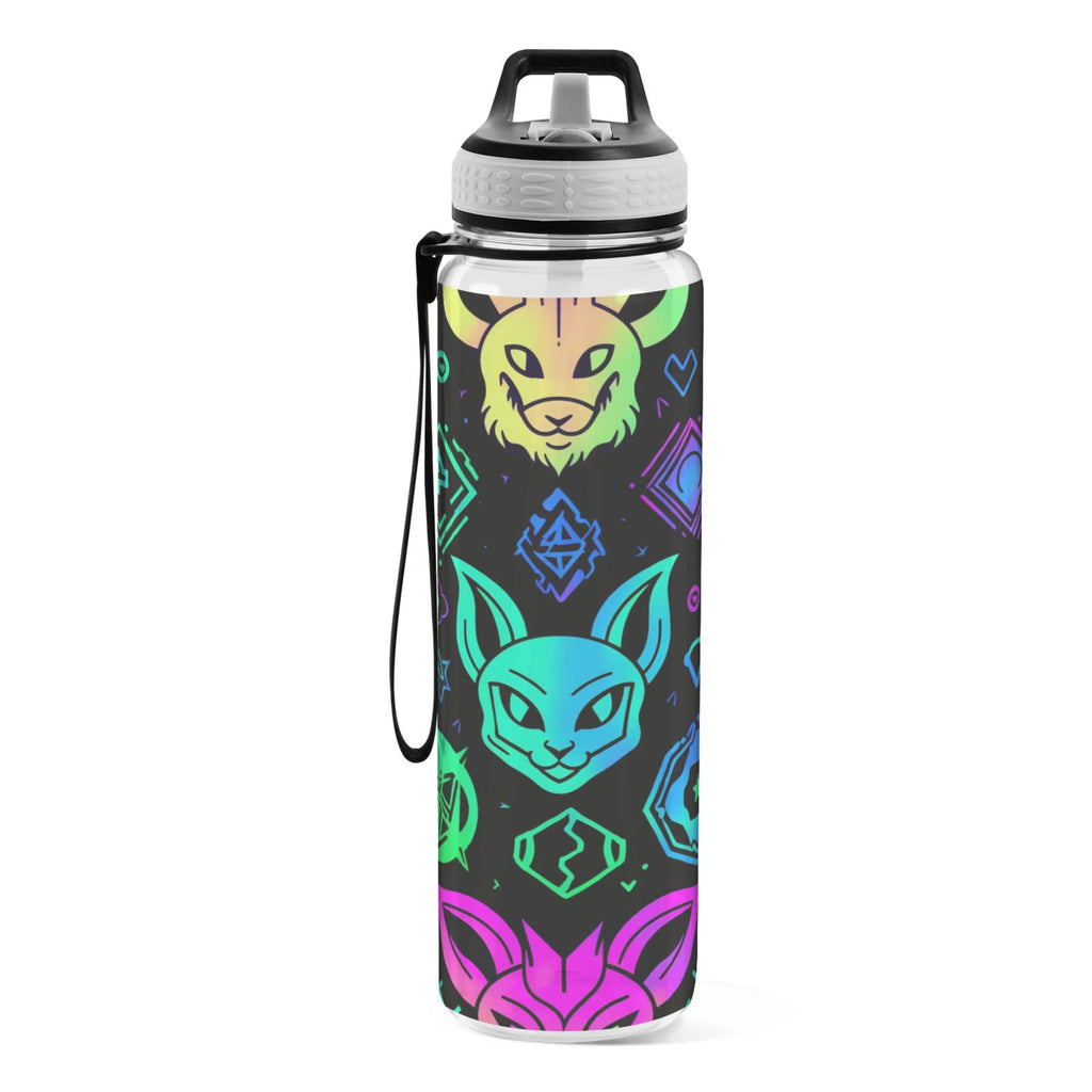 Purple 32oz Tritan Sports Water Bottle with Straw W635398