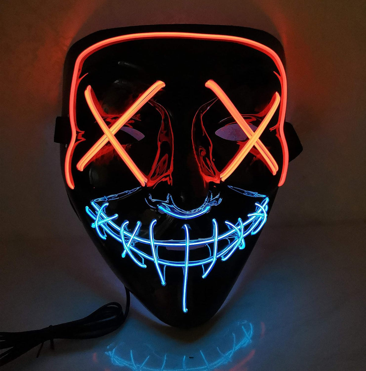 Purple Light Up Mask Pack of 2 E37349