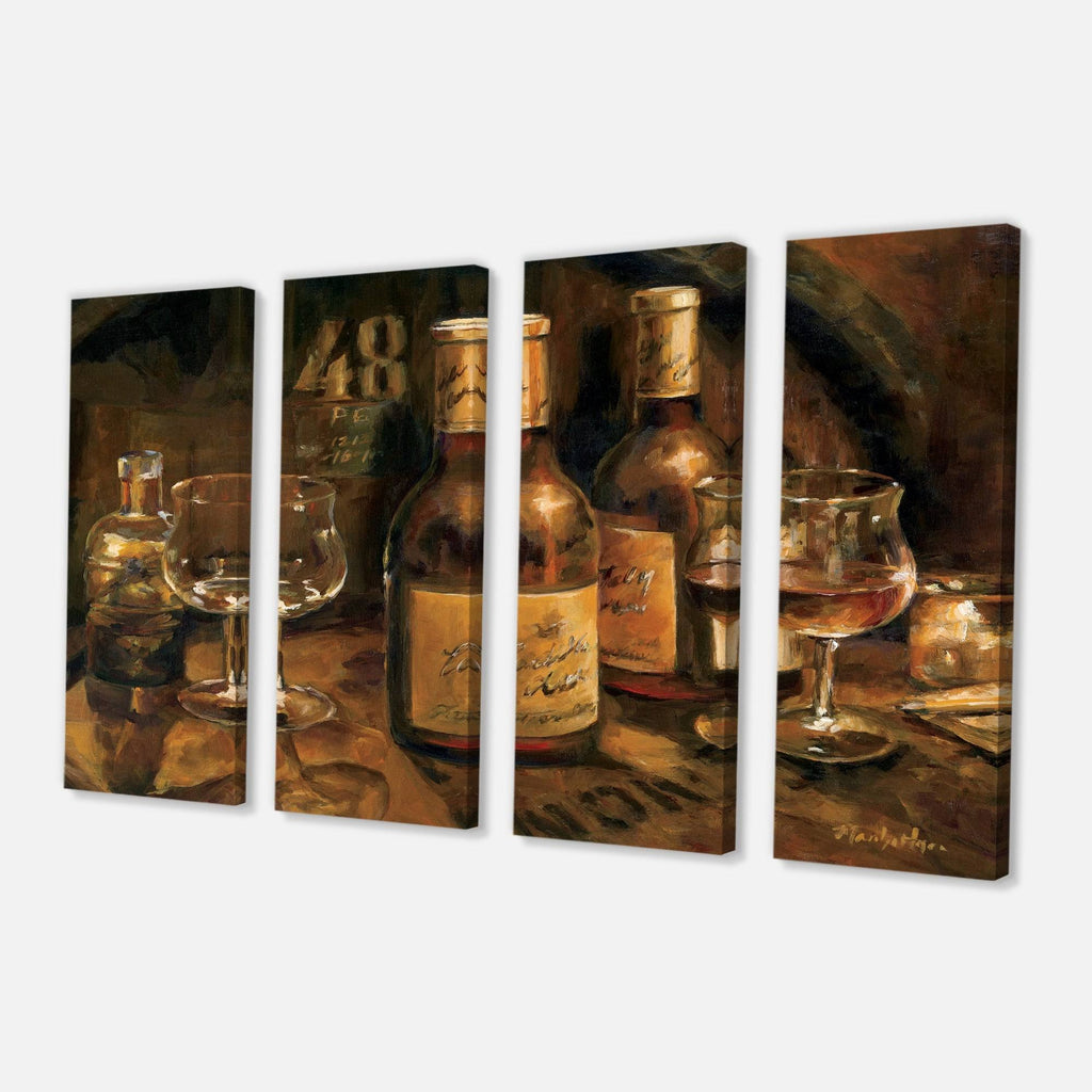 Vintage Wine Cellar Canvas - 60 in. Wide x 28 in. High - 5 Panels O251508