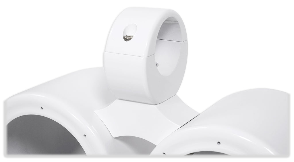 Dual 6.5" White Aluminum Wakeboard Tower Speaker Enclosure C305488