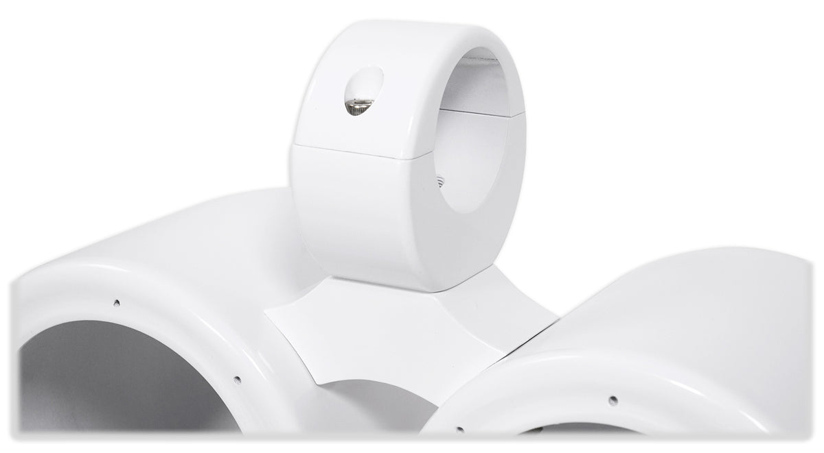 Dual 6.5" White Aluminum Wakeboard Tower Speaker Enclosure C305488