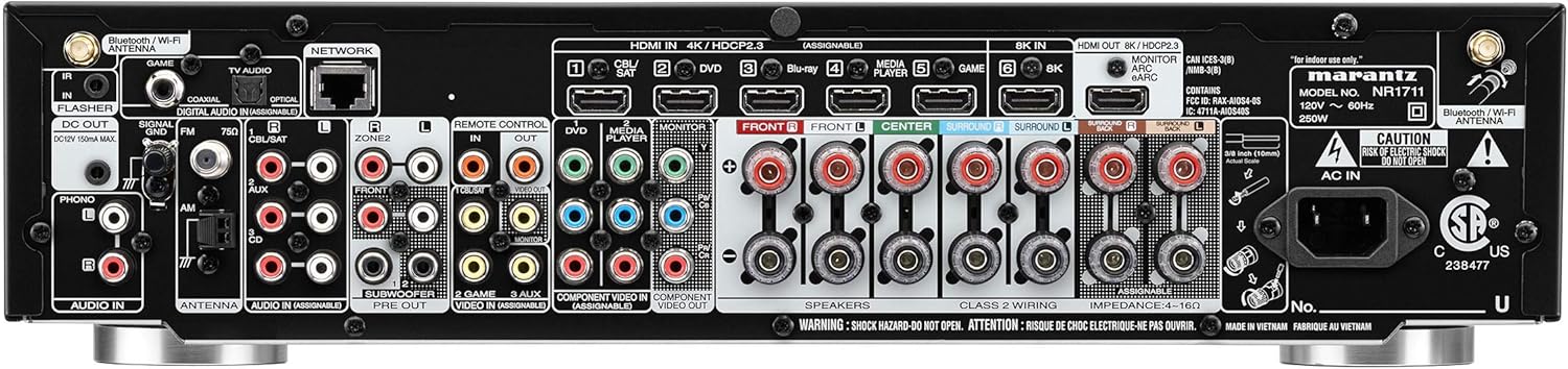 8K Slim 7.2 Channel AV Receiver H6051