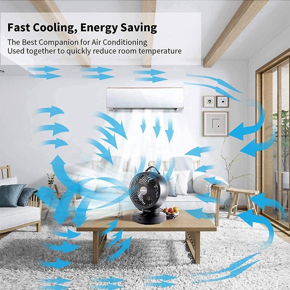 8 6-Speed Oscillating Circulator Fan with Remote B741