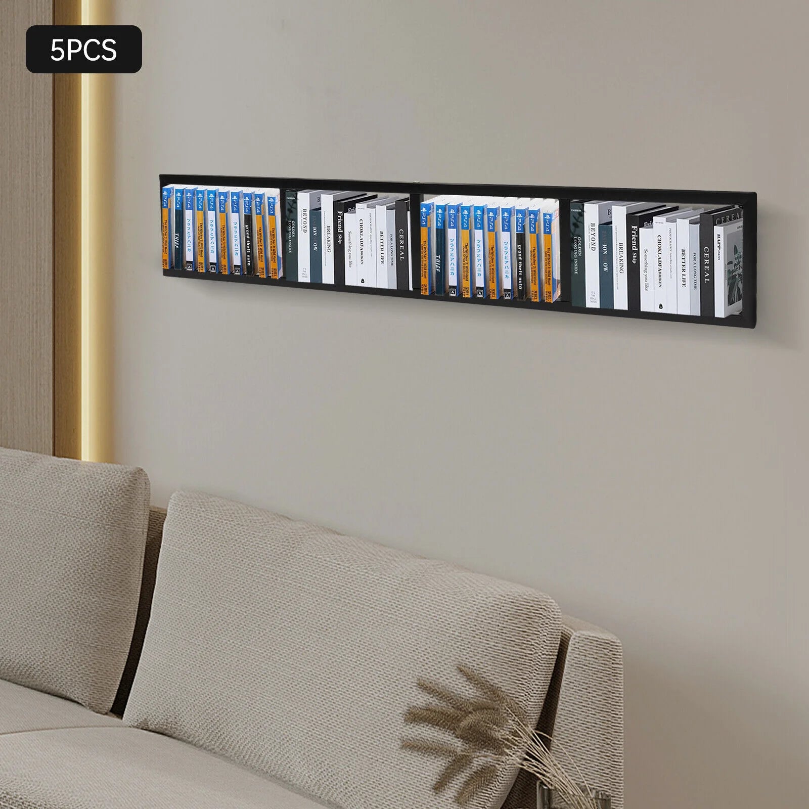 34 In Video Game Rack Media Storage Shelves X576