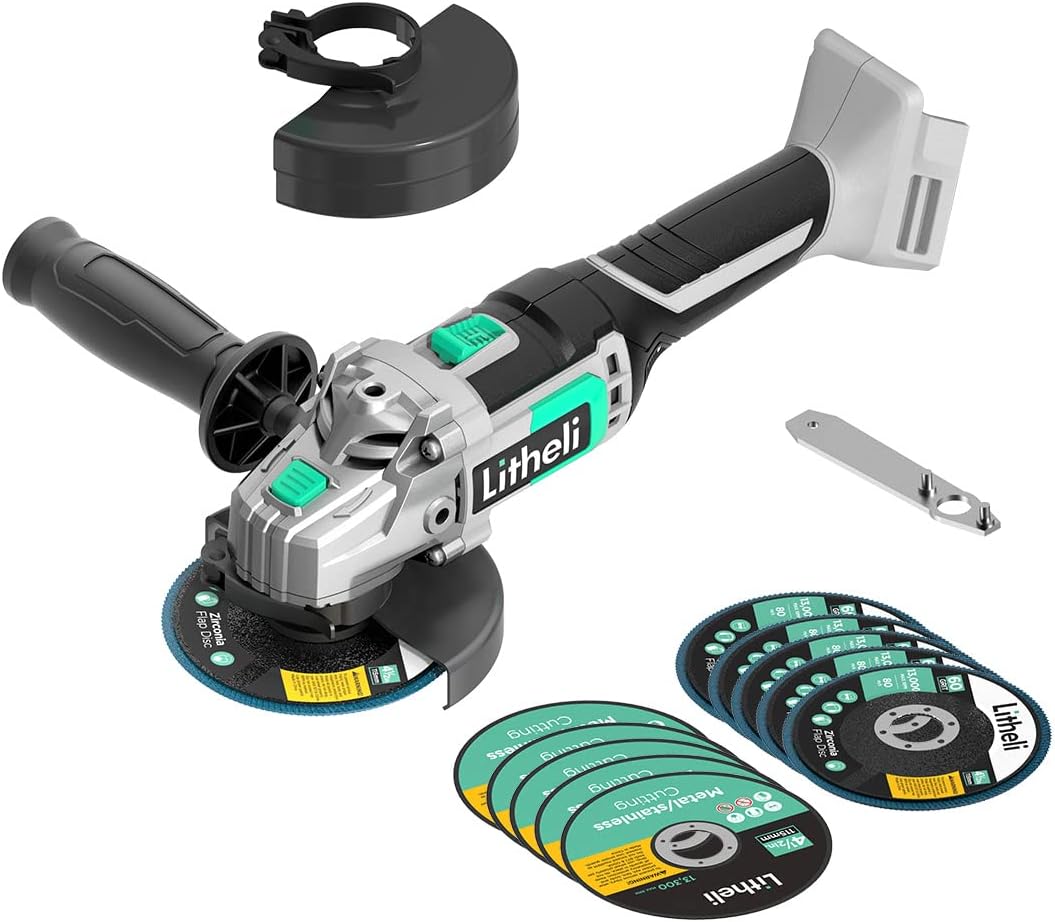 20V Cordless Angle Grinder 4-1/2 Inch with 4.0Ah Battery & Charger, Pack of 2 J950