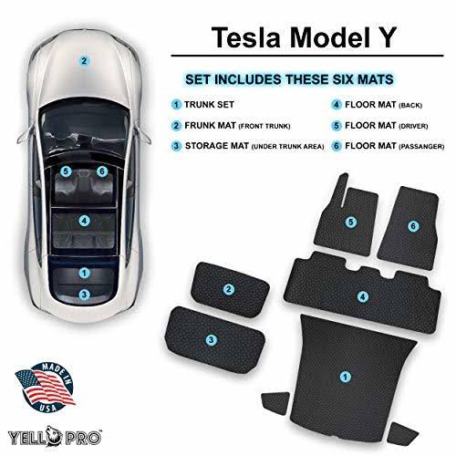 Black All Weather Floor Mat for Tesla Model Y N41687