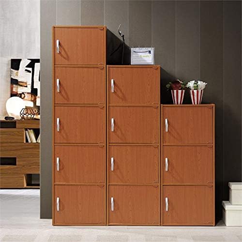 5 Shelf 5 Door Bookcase in Cherry P671799