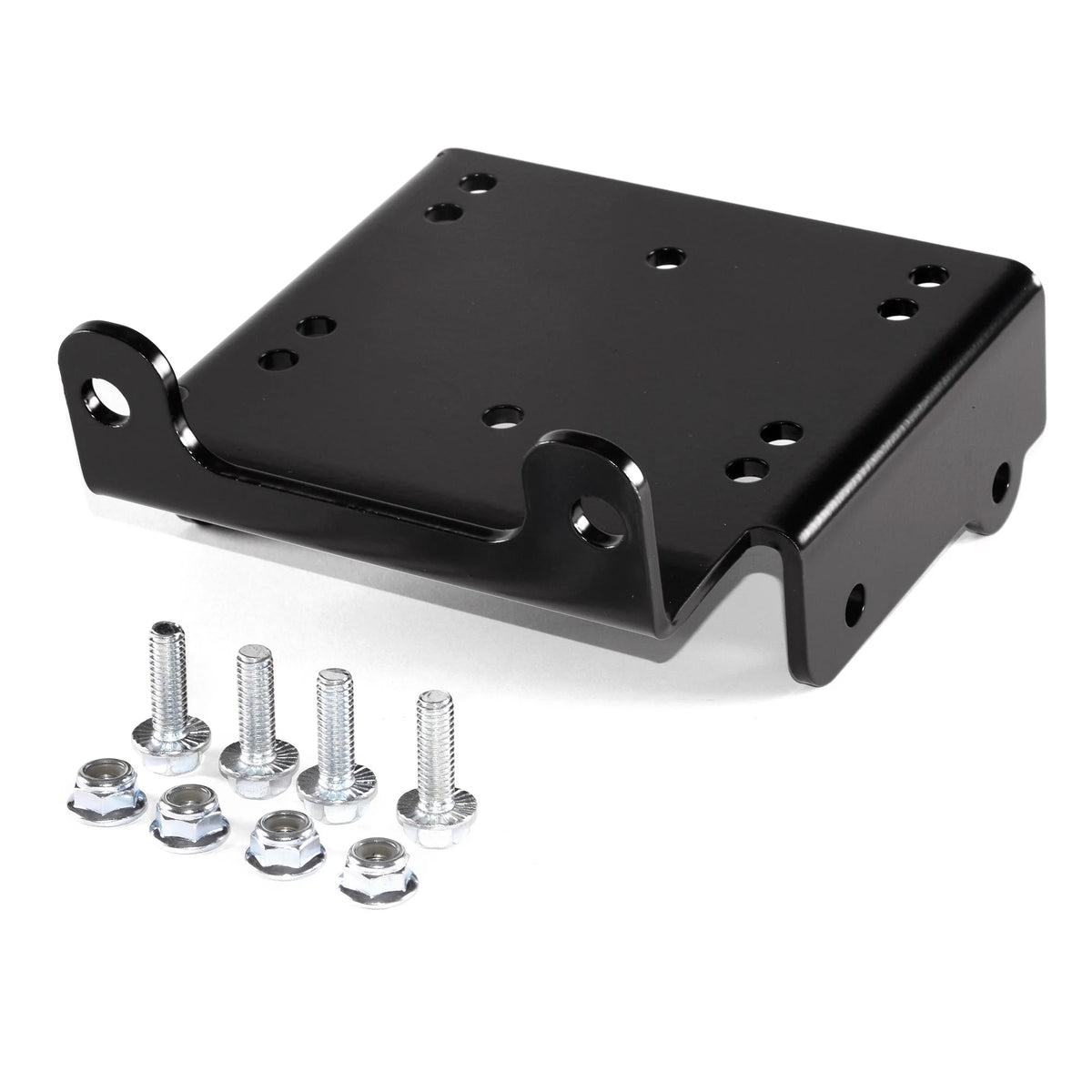 Heavy-Duty ATV Winch Mount Bracket Powder Coated Steel D77280