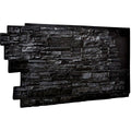 Stacked Faux Stone Siding Panel, Graphite G4715