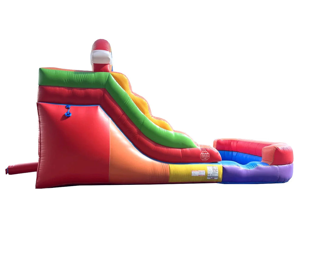 Rainbow Cloud Inflatable Double Water Slide with Blower, 13 Ft Z594024