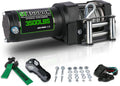 3500 lb. Load Capacity 12V Electric Winch with Wireless Remote, Waterproof IP67, Matte Black, Pack of 2 P889430