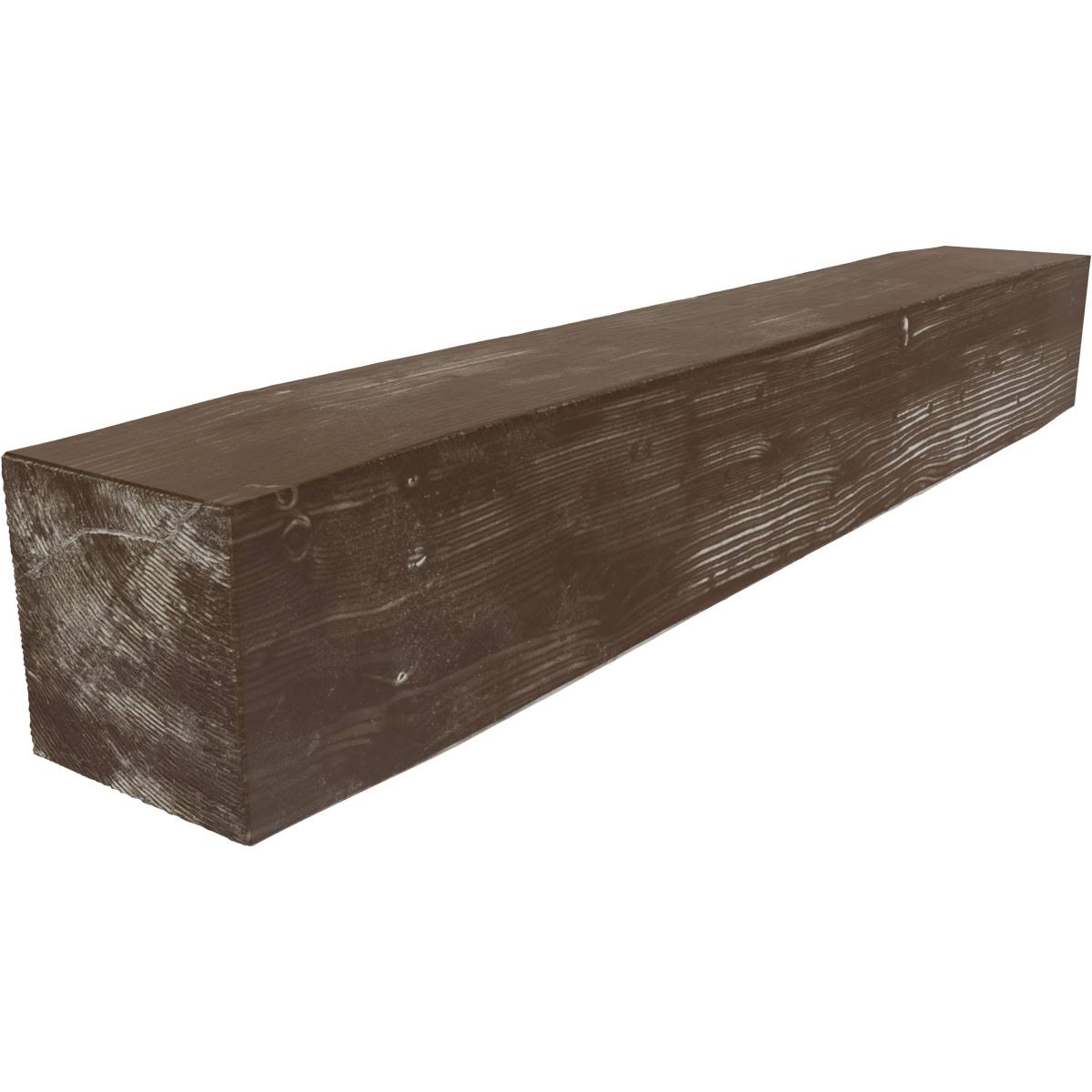 Sandblasted Faux Wood Fireplace Mantel, Vintage Mahogany Y227051