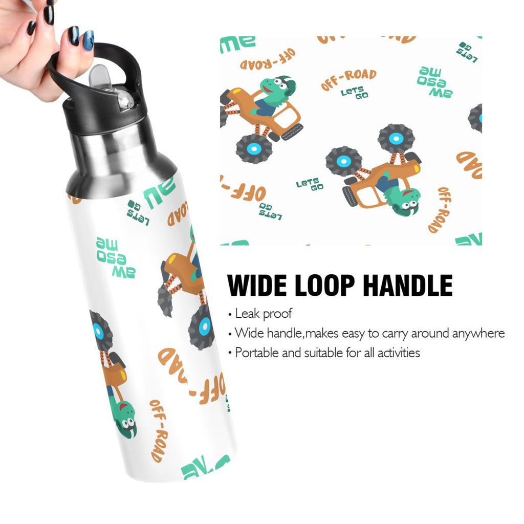Stainless Steel Insulated Water Bottle with Straw Lid D844
