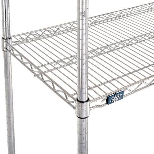 Chrome Wire Shelving Starter 48x22W x 18x22D x 86x22H V899104