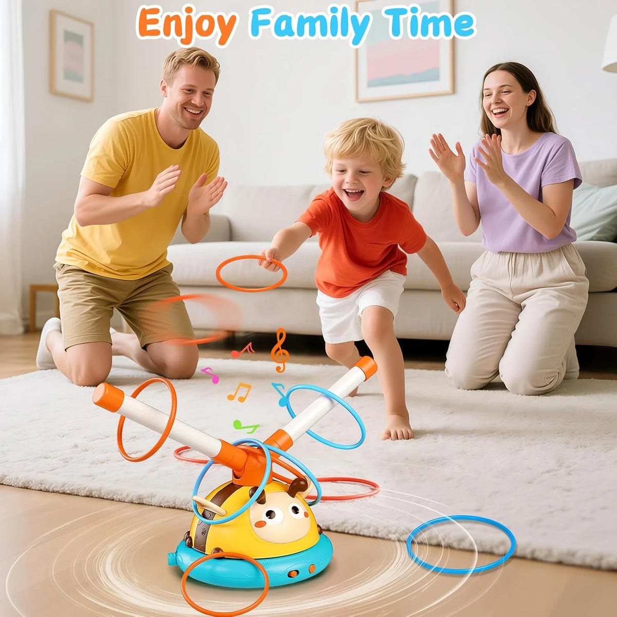 Outdoor Toy Toss Ring Baseball Game with Music X156213
