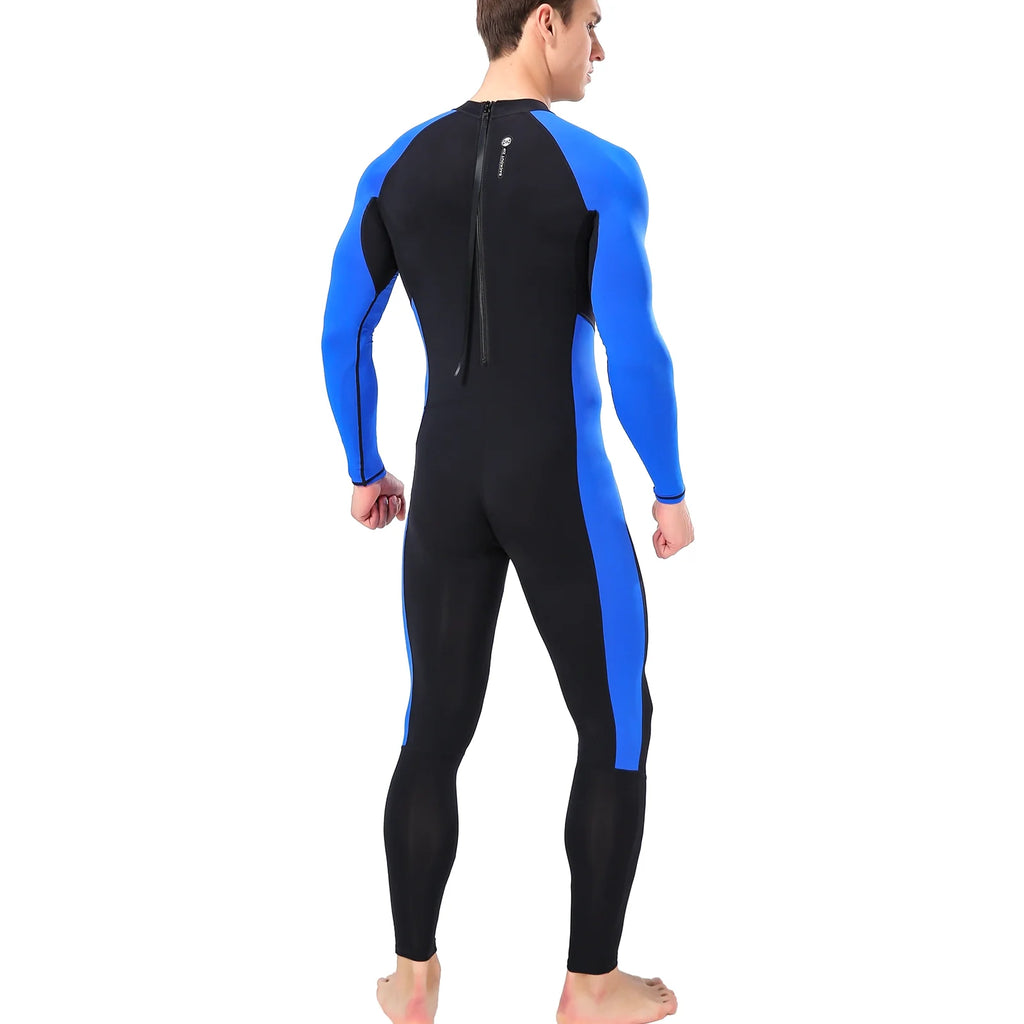 Quick Dry One Piece Long Sleeves Back Zipper Wetsuit I72165