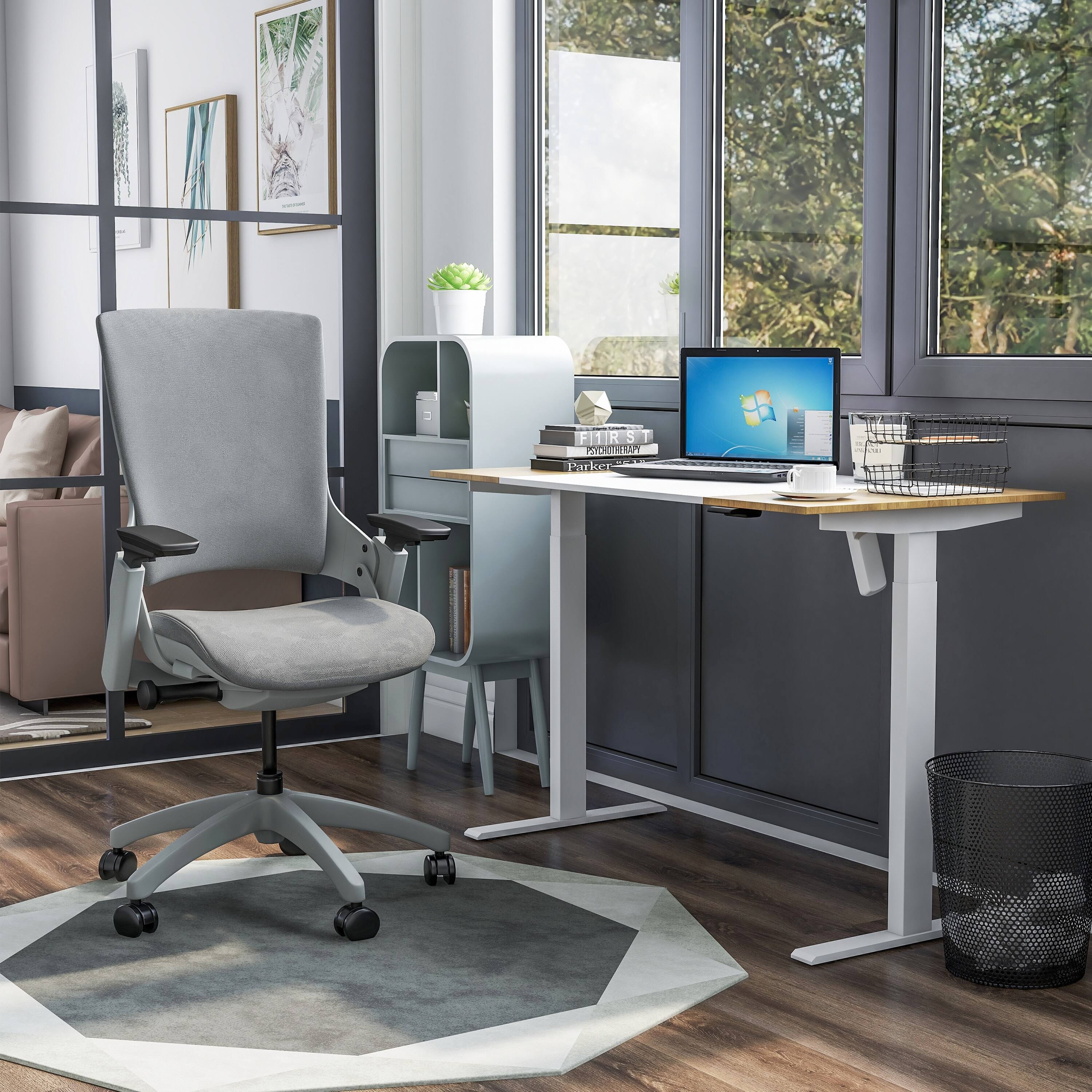 White 2-Piece Desk and Chair Set A983218