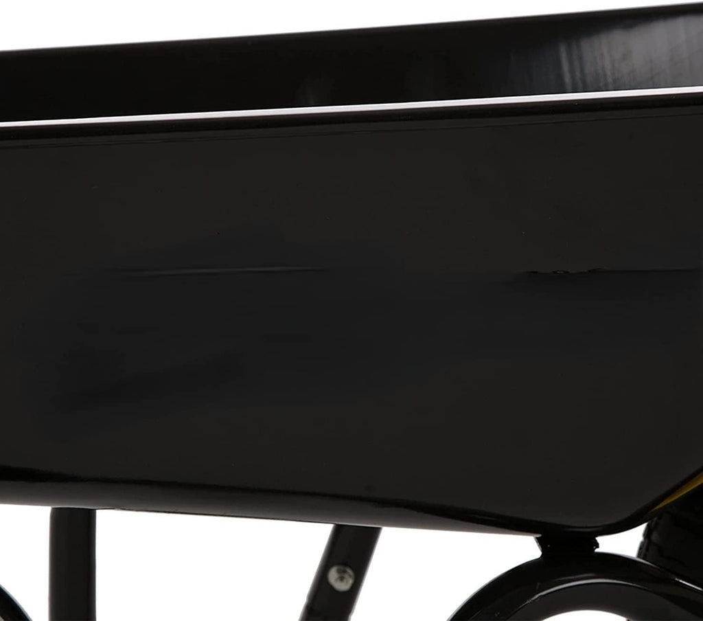 Black Framed Plastic Garden Wheelbarrow Utility Dump Cart E417