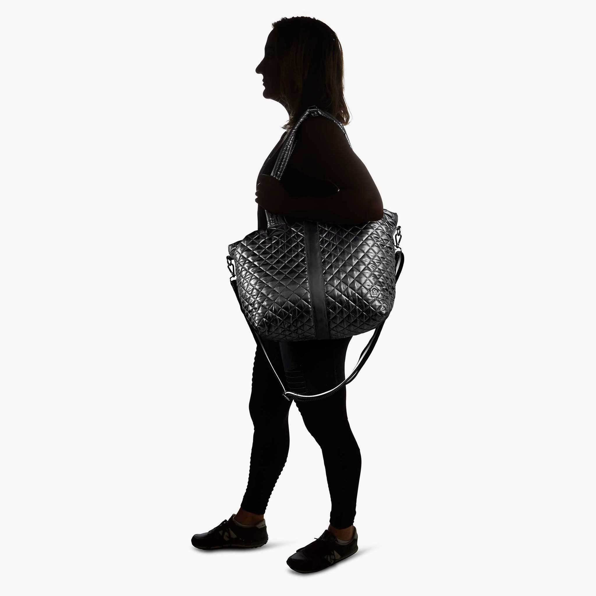 Kitchen Sink Tote Gunmetal Silver D6041