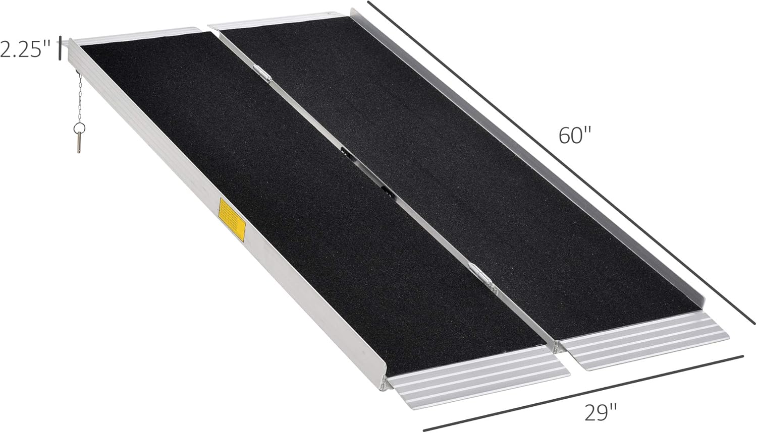 5' Portable Aluminum Wheelchair Ramp with Carrying Handle E24140
