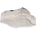Chrome 12 Light Flush Mount Z409