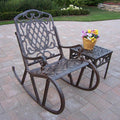 Antique Bronze Cast Aluminium 2 Piece Rocking Set Q710620