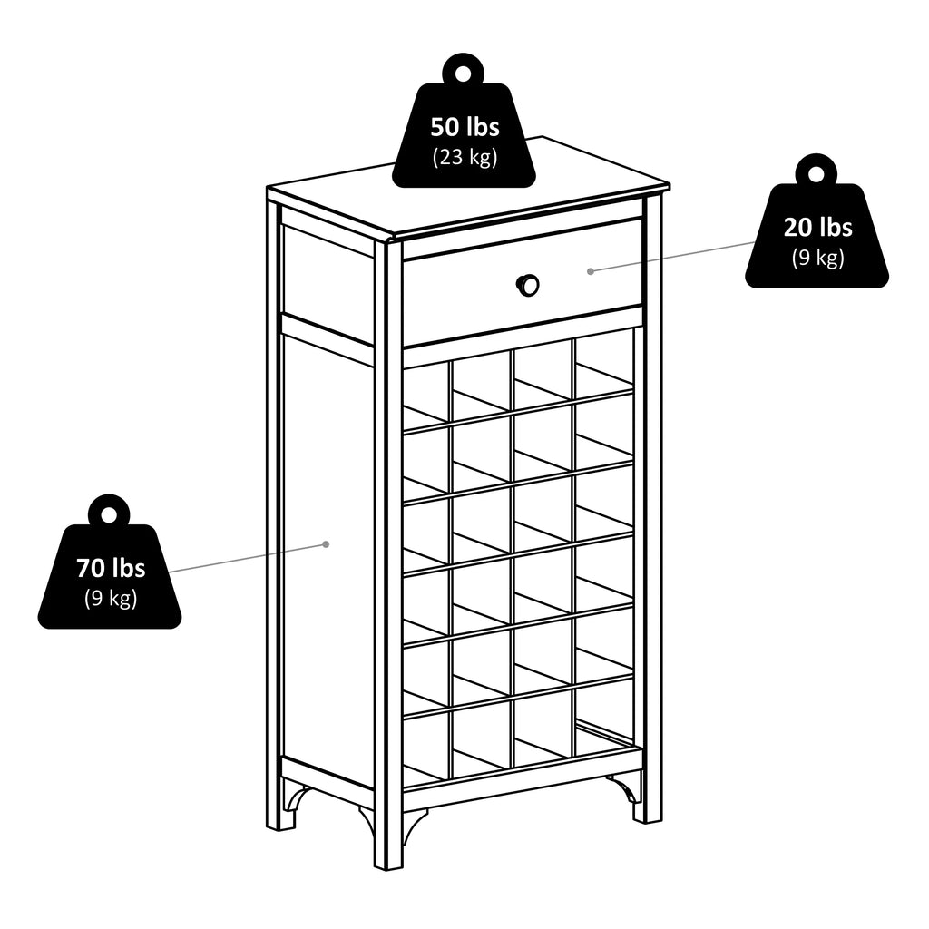3-Pc Modular Wine Display Cabinet Set, Espresso Finish C91352