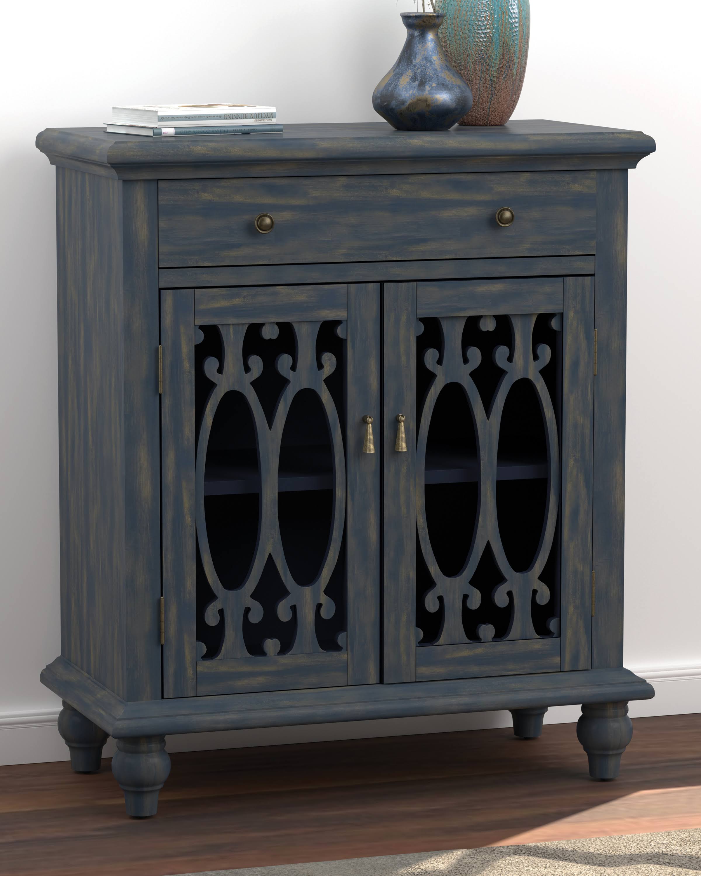 Blue Accent Cabinet Y969972