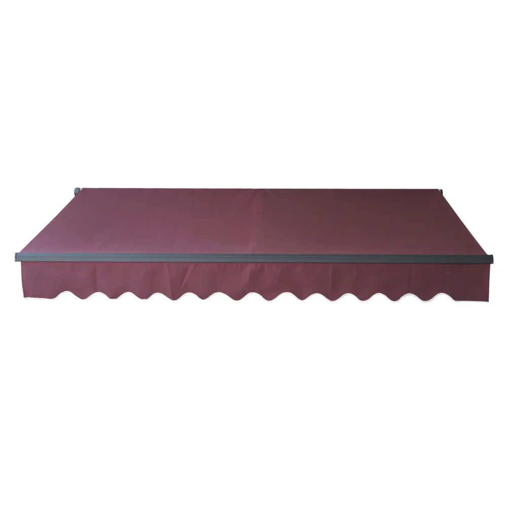 Burgundy Retractable Patio Awning V98694