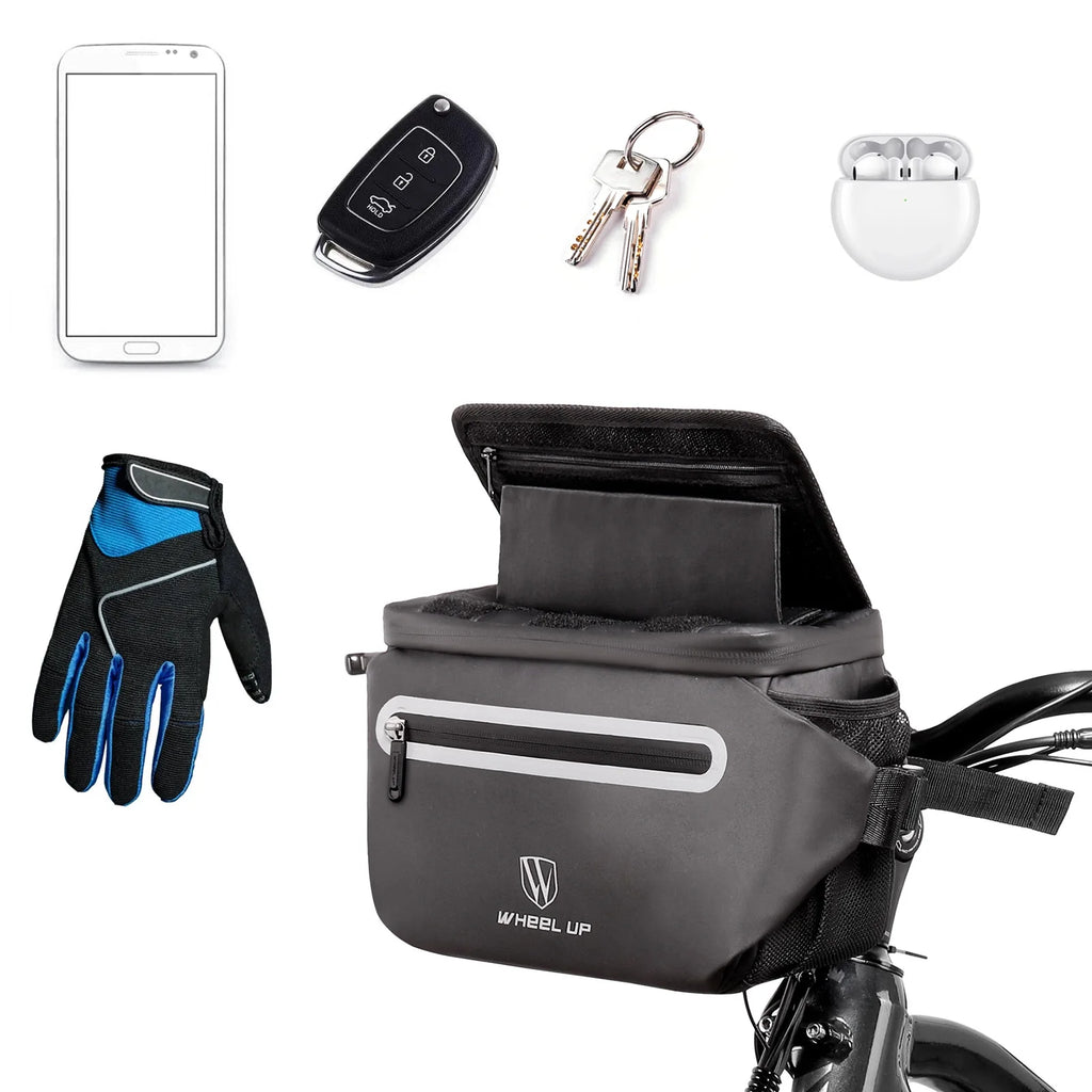 Bike Handlebar Bag with Foldable Touchscreen Phone Holder F21264
